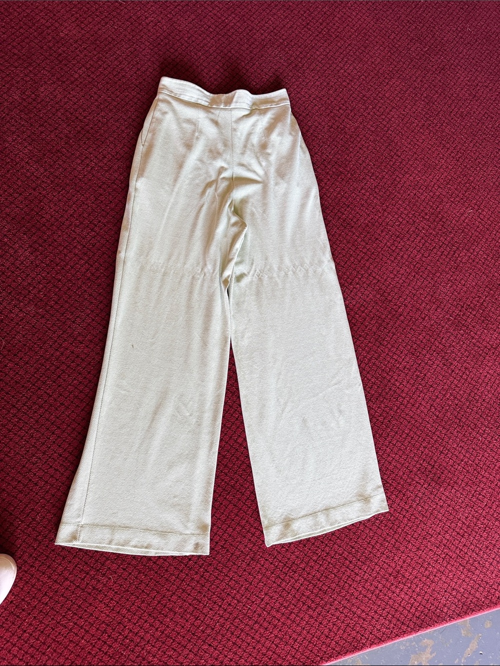 ASOS Wide Leg Pants in Light Cream